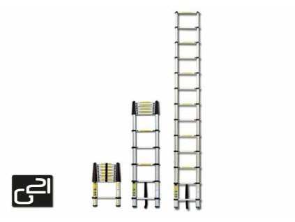 Teleskopický žebřík G21 GA-TZ9-2,6M hliníkový