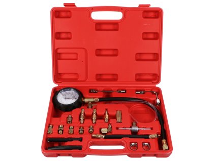 Sada pro testování tlaku benzínových motorů MECHANIC ENGINE TESTER 20, 0-10bar, 20ks SIXTOL