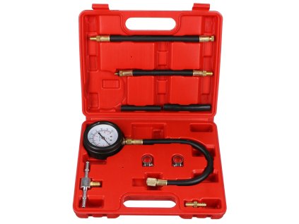 Sada pro testování tlaku benzínových motorů MECHANIC ENGINE TESTER 10, 0-7bar, 10ks SIXTOL