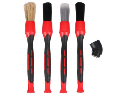 Sada precizních štětců s vyměnitelnými nástavci pro čištění auta CAR DETAILING BRUSH 4 SIXTOL