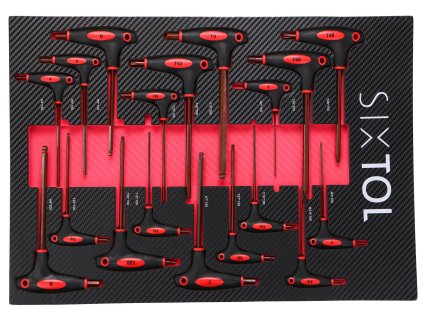 Modul s nářadím do dílenského vozíku MECHANIC TOOL TRAY 5, 18ks SIXTOL