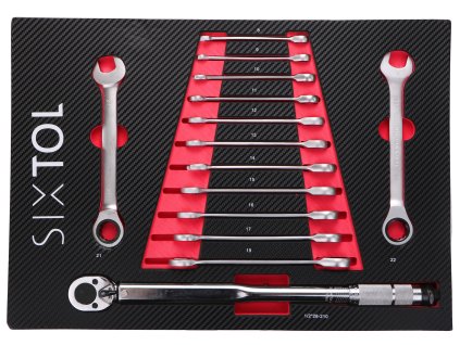 Modul s nářadím do dílenského vozíku MECHANIC TOOL TRAY 7, 14ks SIXTOL