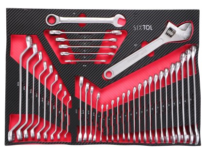 Modul s nářadím do dílenského vozíku MECHANIC TOOL TRAY 11, 39ks SIXTOL
