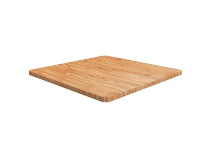 Multidom Štvorcová stolová doska bledohnedá 70x70x2,5 cm lakovaný dub