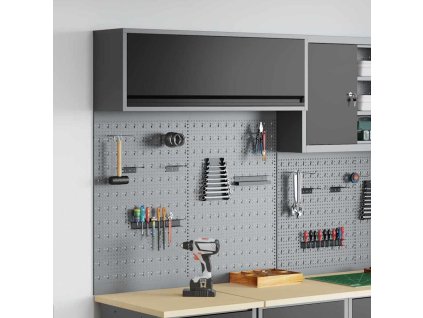 Multidom Sada nástrojových skríň s poličkou s úložiskom 3 pcs Čierna