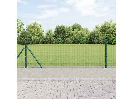 Multidom Stĺp na plot. Zelená 100 x 0,5 m (16 x 16 mm sieť) Ocel a PVC