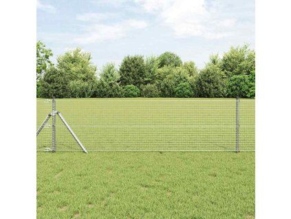 Multidom Stĺp na plot. Strieborná 100 x 0,6 m (mriežka 25 x 25 mm) Oceľ
