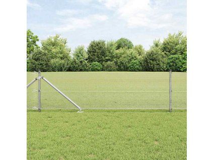Multidom Stĺp na plot. Strieborná 25 x 0,8 m (12 x 12 mm sieť) Oceľ