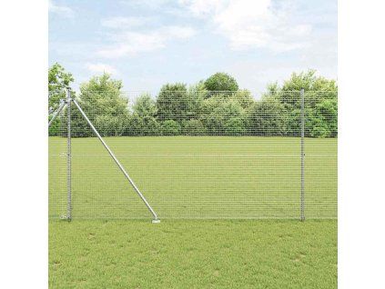 Multidom Stĺp na plot. Strieborná 25 x 1,5 m (25 x 25 mm mriežka) Oceľ
