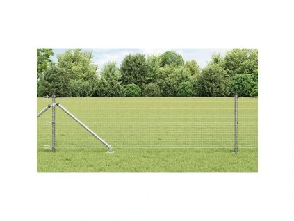 Multidom Stĺp na plot. Strieborná 100 x 0,4 m (25 x 25 mm mriežka) Oceľ