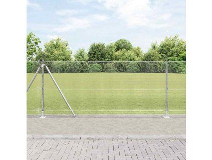 Multidom Stĺp na plot. Strieborná 25 x 0,8 m (16 x 16 mm pletivo) Oceľ