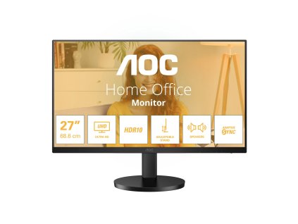 AOC/U27B3AF/27''/IPS/4K UHD/60Hz/4ms/Black/3R