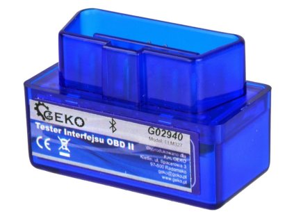 Autodiagnostika ELM 327 bluetooth modrá, Android GEKO