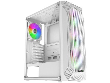 EVOLVEO Xenon, Midi Tower / 4x ARGB / mesh + sklo