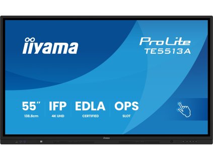 55'' iiyama TE5513A-B1AG: IPS, 4K, 40P, EDLÁ