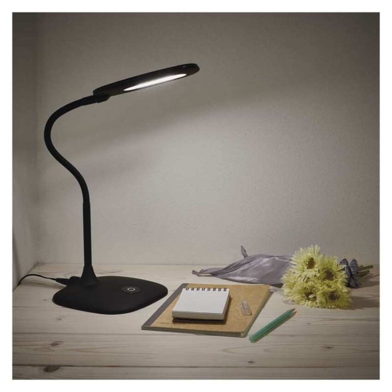 E-shop EMOS LED stolná lampa STELLA, čierna