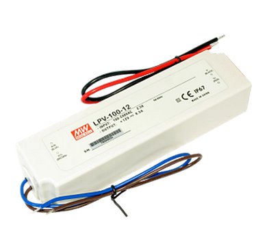 E-shop Napájací zdroj pre LED pásky 100W 12V/8.5A IP67 Mean Well LPV-100-12 LPV-100-12