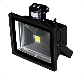E-shop MAX LED MAXLED Reflektor MF 30W/2970 lm s PIR studený biely, AC 230V