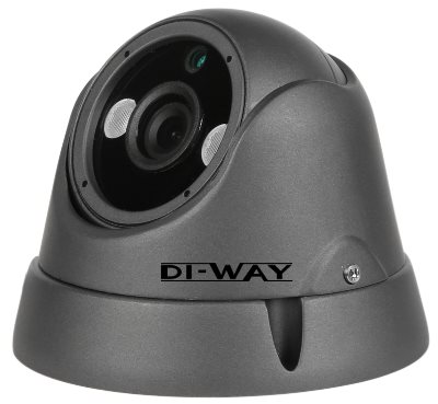 DI-WAY AHD anti-vandal vonkajší dome IR kamera 720P, 3,6 mm, 25m