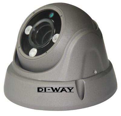 DI-WAY AHD anti-vandal vonkajší dome IR kamera 720P, 2,8-12mm, 30m, 3x Array
