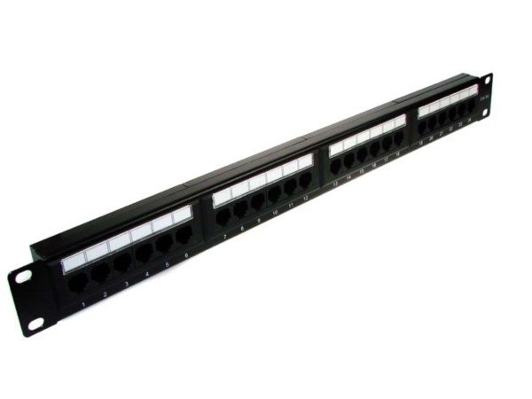 E-shop SAPRO Patch panel 24 portov UTP5e 1U 19" bez police