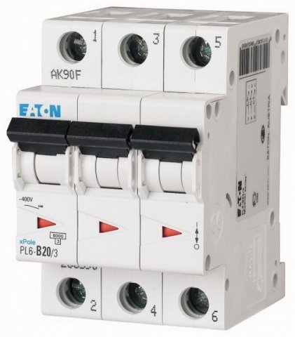 E-shop VO ELEKTRO Třinec PL6-C20/3 Istič, ch.C, 3p.6kA, 20A E-ELPRJI0018929