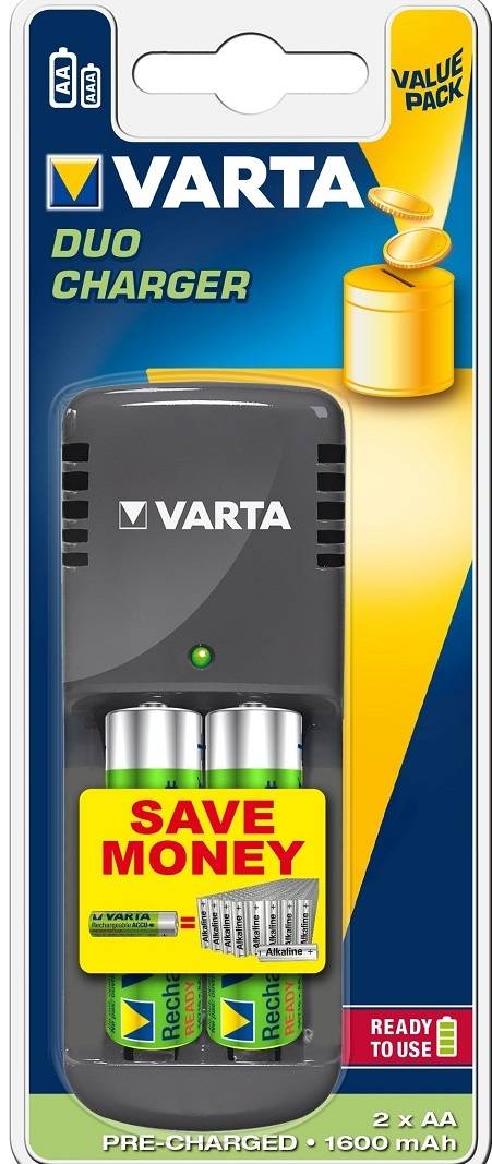 E-shop Varta Duo Charger 2xAA 1600mAh R2U 57616-421