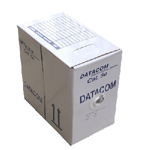 E-shop DATACOM UTP Cat5e PVC kabel 305m (drát), šedý 1100