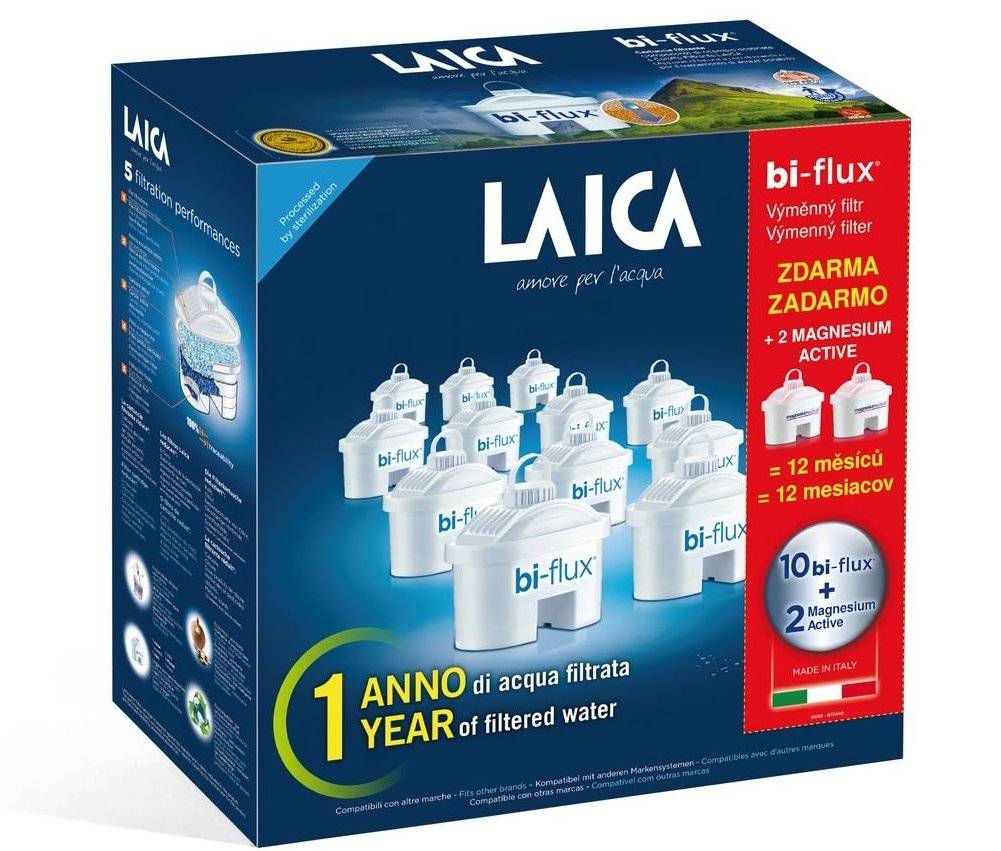 E-shop Laica Náhradné filtre Bi-flux 10ks + 2ks Magnesiumactive