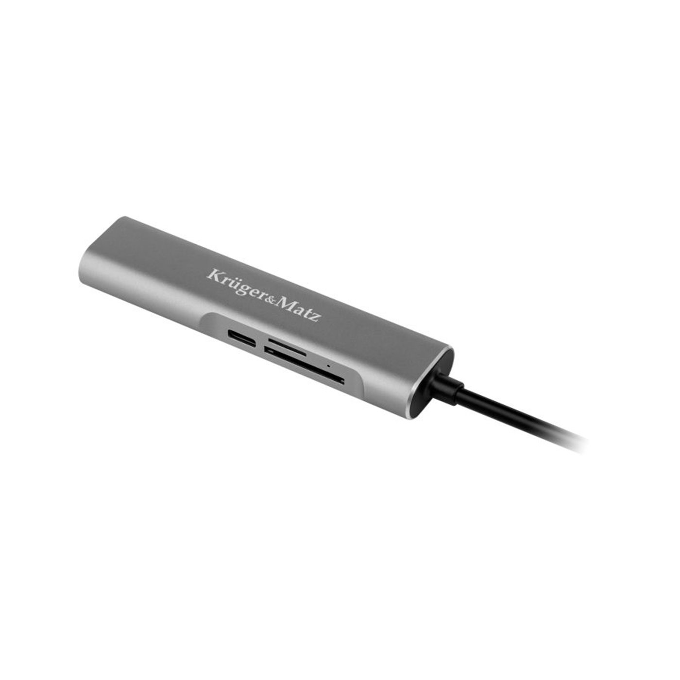 E-shop Kruger&Matz Adaptér (HUB) USB typ C na HDMI/USB3.0/SD/MicroSD/C port