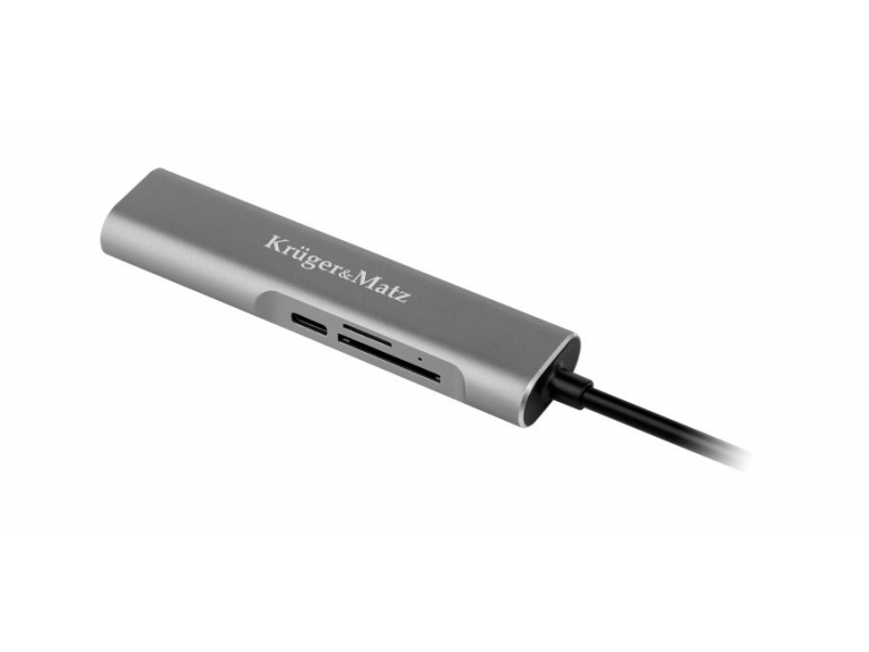 Adaptér (HUB) USB typ C na HDMI/USB3.0/SD/MicroSD/C port