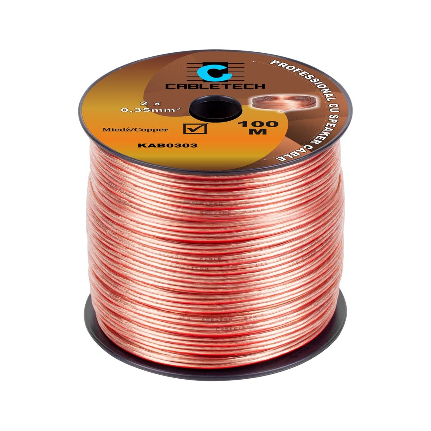 E-shop Cabletech Kábel REPRO. 2x 0,35mm CU(100m)