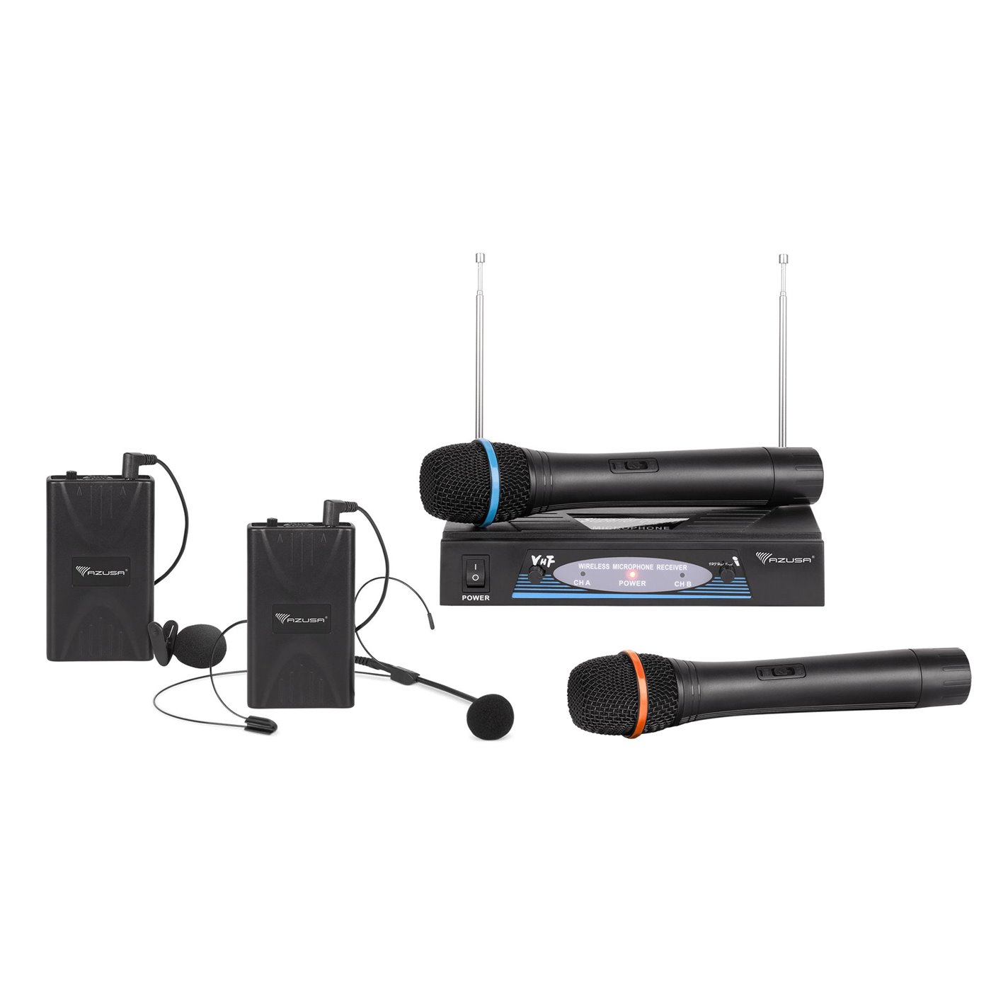 E-shop REBEL Mikrofon bezdrôtový VHF premium 2-kanály