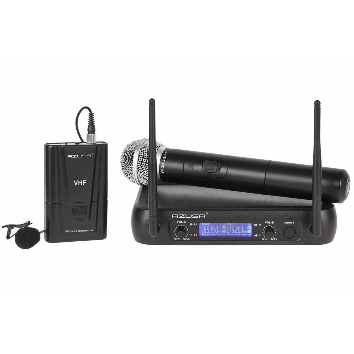 E-shop AZUSA Mikrofón bezdrôtový VHF WR-358LD ručný+klip 2-kanál