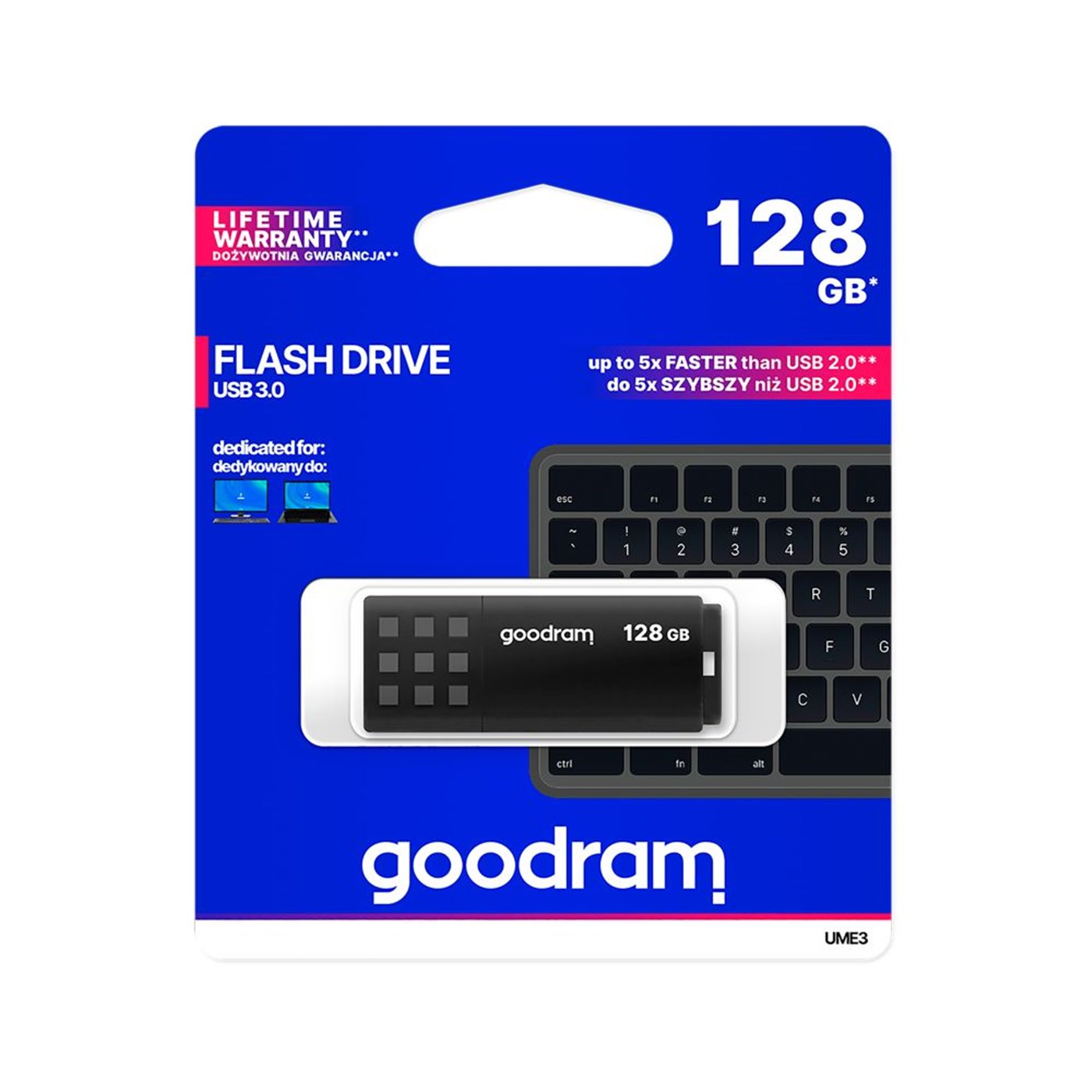 E-shop USB kľúč 128GB 3.0 Goodram čierny