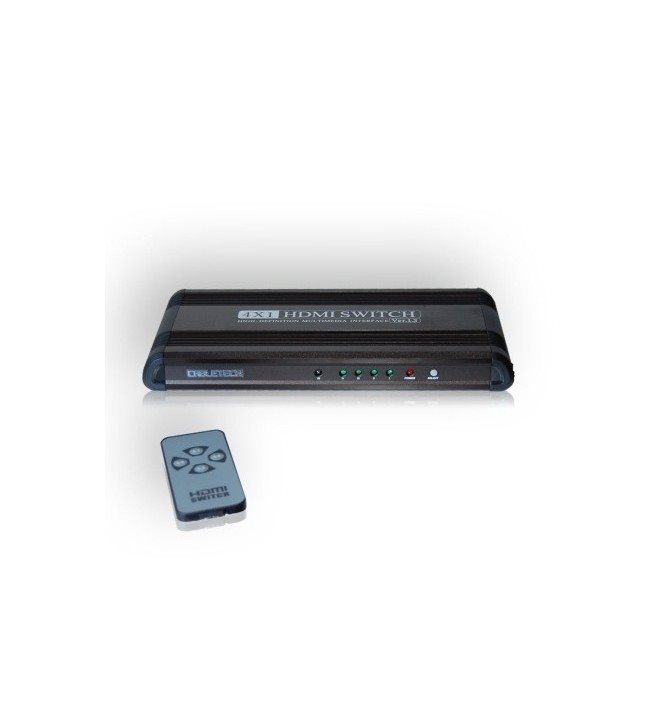 E-shop Zircon HDMI přepínač 4x vstup/ 1x výstup s dálkovým ovládáním 5901436739173