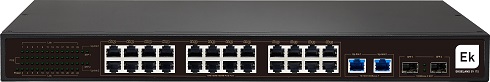 E-shop ITS Aktivní Switch SWP 26 s POE napájením profi 24 portů, 2 x uplink 8436548994907