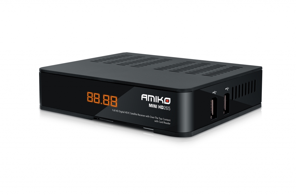 E-shop AMIKO DVB-S2 přijímač Mini HD265 HEVC CX LAN