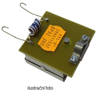 E-shop OEM anténní zesilovač kanálový 22 dB (K 41-43) průběžný 858594163274537