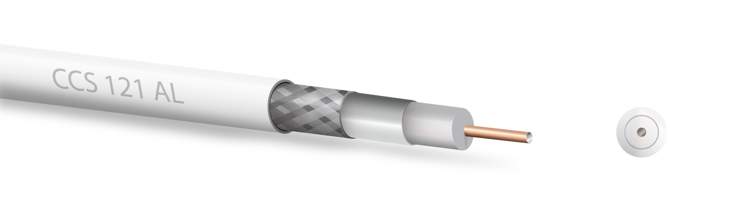 E-shop Zircon koaxiální kabel 121 CCS AL 150m 8594163273804