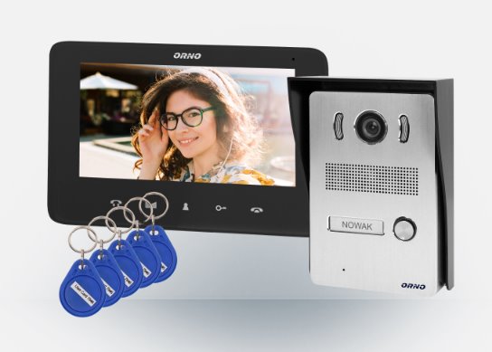 E-shop Videozvonček ORNO OR-VID-VP-1069/B, INDI N, rodinný, LCD 7", čierny