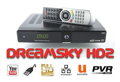 E-shop Dreamsky HD2+ Satelitný prijímač , Uničítačka , Fastscan