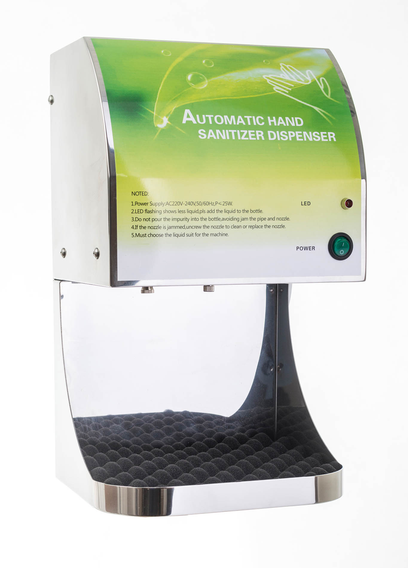E-shop Automatický dávkovač dezinfekcie G21 Rubby, Stainless Steel, 2000 ml G21-RB23SS