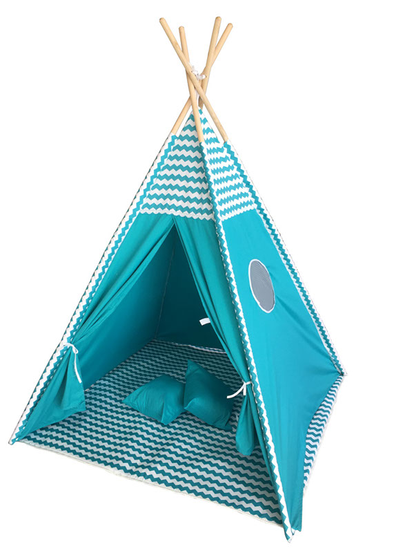 E-shop Hračka G21 stan Teepee Letné nebo, modré 81033