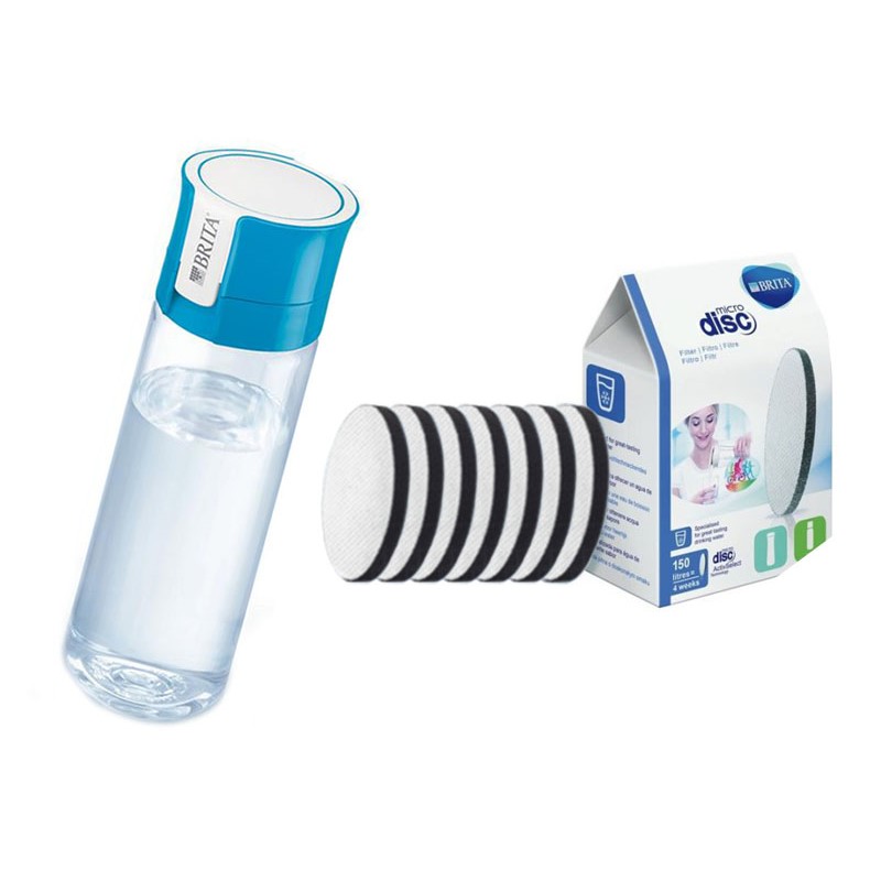 E-shop Brita Fill Go Vital filtrační láhev modrá 0,6 l + 7 ks filtru