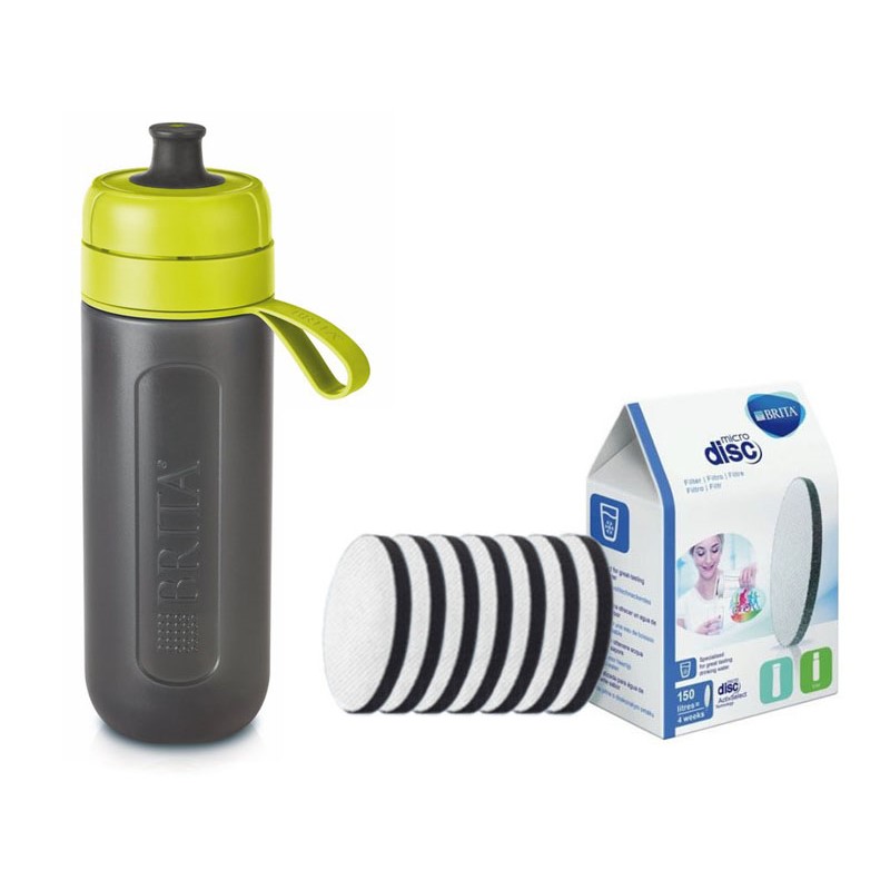 E-shop Brita FillandGo Active filtrační láhev limetková 0,6 l + 7 ks filtru