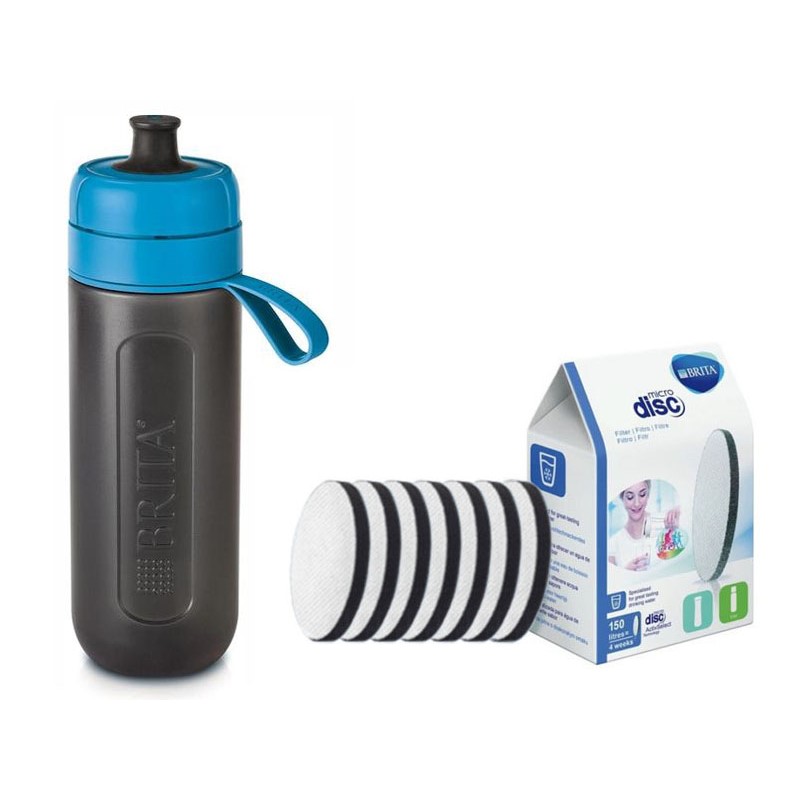 E-shop Brita FillandGo Active filtrační láhev modrá 0,6 l + 7 ks filtru