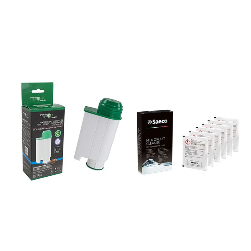 E-shop Filter Logic CFL-902 filtr za Brita Intenza+ + Saeco čisticí přípravek CA6705/99 pro okruh mléka