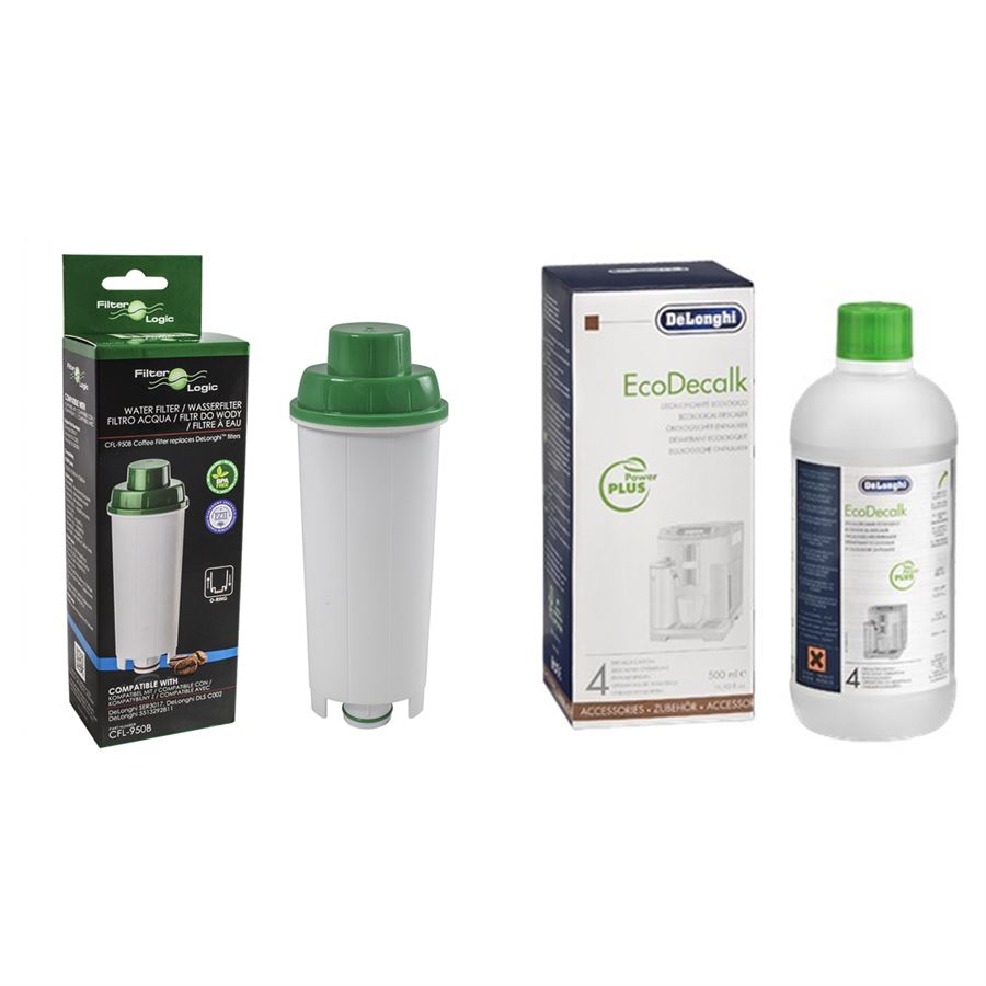 Filter Logic CFL-950B filtr (za DeLonghi DLS C002) + DeLonghi EcoDecalk odvápňovač 500 ml