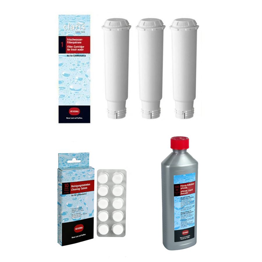 Nivona NIRF700 3 ks + NIRK 703 odstraňovač vodního kamene 500 ml + NIRT701 tablety 10 ks